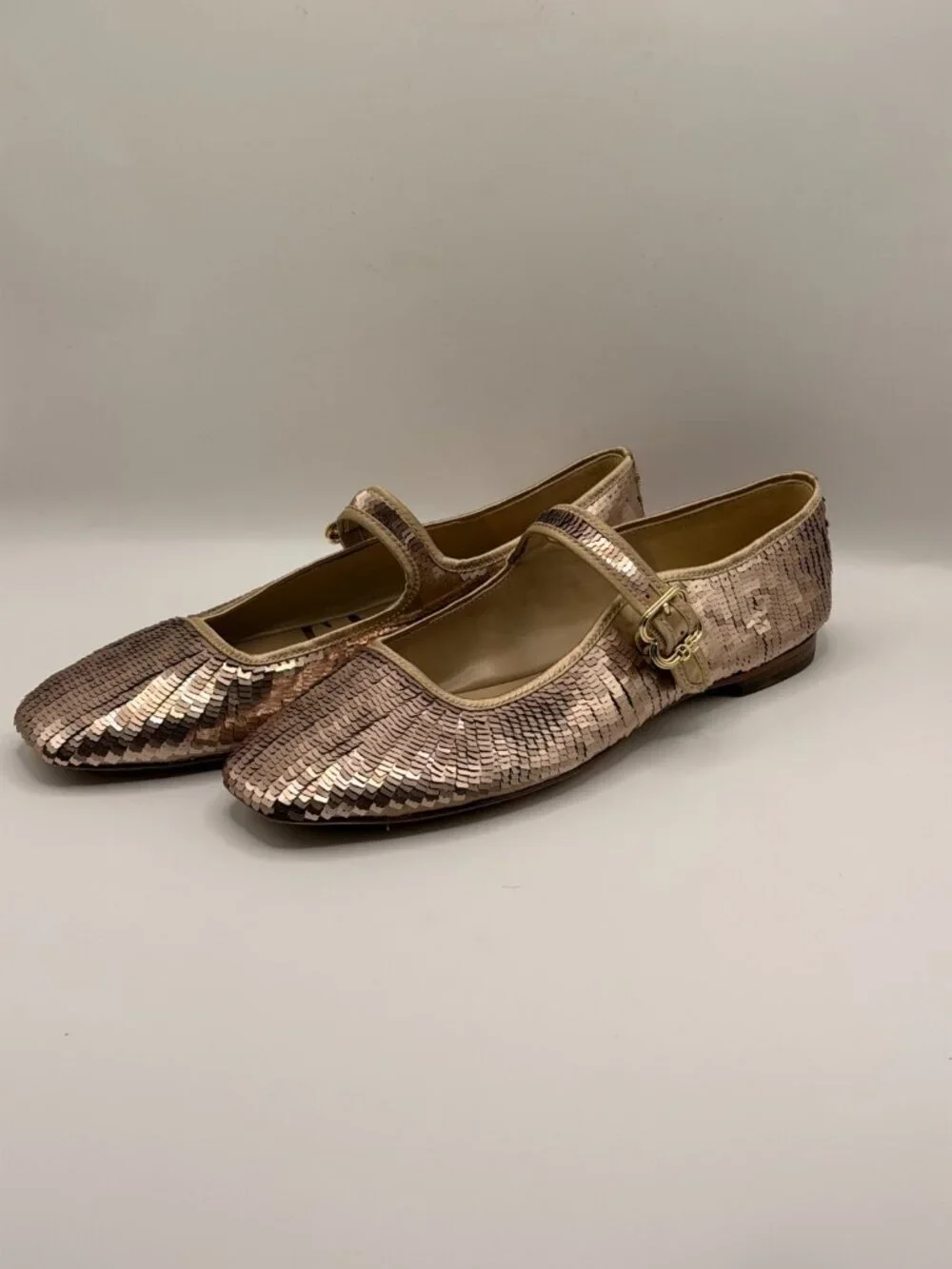 Sam Edelman  Womens Molten Gold Mary Jane Ballet Flat Sz 10